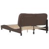 vidaXL Bed Frame with LED without Mattress "Hvar" Brown 140x200 cm