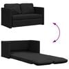 vidaXL Folding Sofa Bed Black 112 x 60 x 60 cm Fabric
