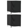 vidaXL Garden Furniture Covers 2 pcs Black 116x100x120 cm Waterproof 420D