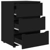 vidaXL Storage Cabinet Black 60 x 48 x 81 cm Engineered Wood