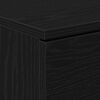 vidaXL Bedside Cabinet Black Oak 40 x 65 x 65 cm Engineered Wood