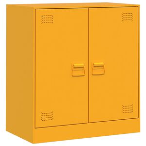 vidaXL Sideboard Mustard Yellow 67x39x73 cm Steel