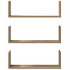 vidaXL Wall Shelves 3 pcs Artisian Oak 58x18x18 cm Engineered Wood