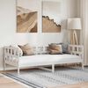 vidaXL Day Bed without Mattress White Solid Wood Pine 90x200 cm