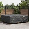 vidaXL Furniture Cover Plain Black 220 x 220 x 70 cm 600D