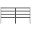vidaXL Bed Headboard Grey 206x4x100 cm Solid Wood Pine