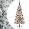 vidaXL Artificial Christmas Tree with Bauble 120 cm 150 LEDs