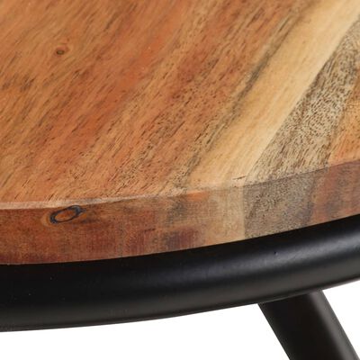 vidaXL End Table 40x40x52 cm Solid Acacia Wood