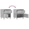 vidaXL Bedside Cabinet Concrete Grey 40x35x50 cm Engineered Wood