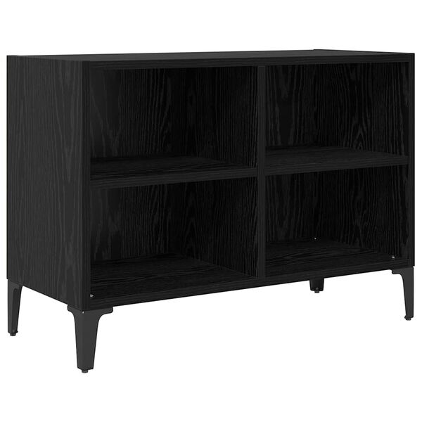 vidaXL TV Cabinet Set Black 69.5 x 30 x 50 cm Engineered Wood