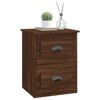 vidaXL Wall-mounted Bedside Cabinets 2 pcs Brown Oak 41.5x36x53cm