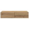 vidaXL Wall Shelf with Drawers Artisian Oak 80x33x17 cm Engineered Wood