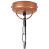 vidaXL Industrial Hanging Lamp Copper Iron & Solid Wood 46 cm E27