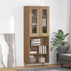 vidaXL Highboard Artisan Oak 69.5 x 34 x 180 cm