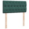 vidaXL Box Spring Bed with Mattress Dark Green 90x190 cm Velvet