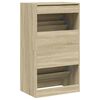 vidaXL Shoe Cabinet with 2 Flip-Drawers Sonoma Oak 60x42x108 cm