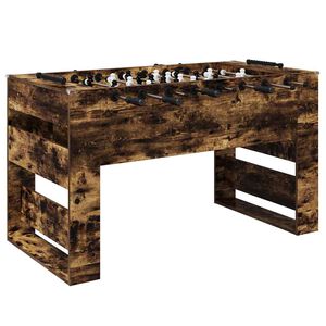 vidaXL Football Table Smoked Oak 146.5 x 74 x 85 cm Engineered Wood