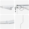 vidaXL Awning Frame with LED Strip Lights White 500 x 300 cm Aluminium