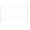vidaXL Outdoor Wild Fence with Posts 25 x 1.2 m Galvanised Steel Mesh