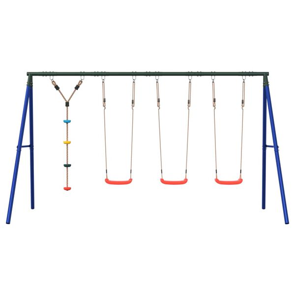 vidaXL Outdoor Swing Set with Swings and Disc Swing