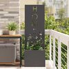 vidaXL Garden Privacy Screen Black 50 x 140 cm Cold-rolled steel