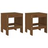 vidaXL Garden Stools 2 pcs Honey Brown 40x36x45 cm Solid Wood Pine