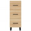 vidaXL Highboard Sonoma Oak 34.5x34x180 cm Engineered Wood