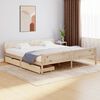 vidaXL Bed Frame without Mattress with 2 Drawers Solid Wood 200x200 cm