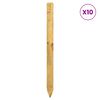 vidaXL Fence Posts 10 pcs Brown 120 cm Solid Pine Wood