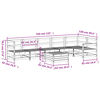vidaXL 7 Piece Garden Sofa Set Impregnated Wood Pine