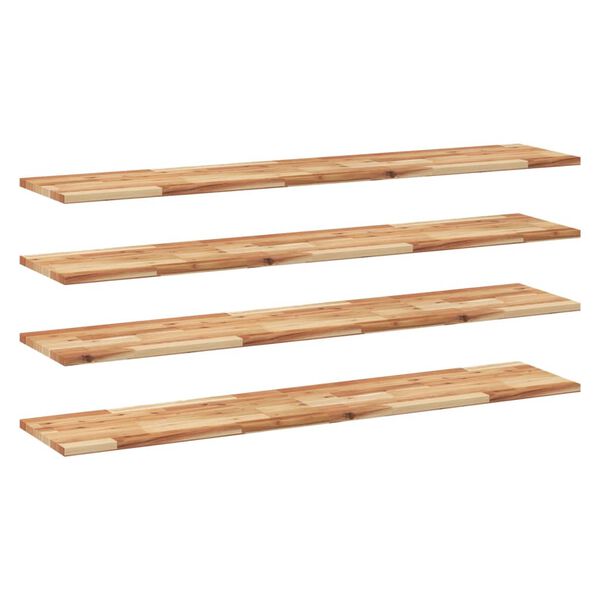 vidaXL Floating Shelves 4 pcs 160x30x2 cm Oil Finished Solid Wood Acacia
