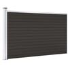vidaXL Fence Panel WPC 175x105 cm Black