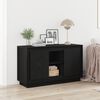 vidaXL Sideboard Black Oak 102 x 35 x 60 cm Engineered Wood
