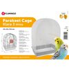 FLAMINGO Budgie Cage Klara 3 54x34x74.5 cm White