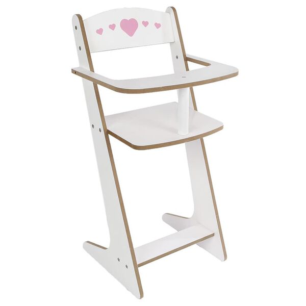 Doll fun Doll Chair White and Pink 53 cm