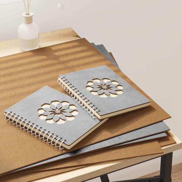 vidaXL Decor Panels 50 pcs Concrete grey 40 x 60 x 0.3 cm