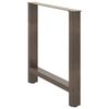 vidaXL Dining Table Legs Natural Steel 2 pcs 70x(72-73) cm Steel