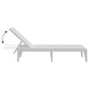 vidaXL Sun Lounger White 186x60x29 cm PP