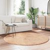 vidaXL Shaggy Rug High Pile NAVARRA Beige 160x160 cm Polyester