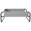 vidaXL Dog Bed Light grey S Oxford Fabric and Steel