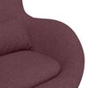 vidaXL Egg Chair Purple 63 x 73 x 90 cm Fabric