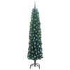 vidaXL Artificial Christmas Tree with 300 LEDs with Stand Green 240 cm