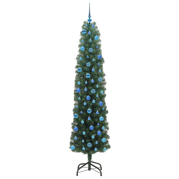 vidaXL Artificial Christmas Tree with 300 LEDs with Stand Green 240 cm