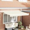 vidaXL Retractable Awning Manual Cream 250 x 200 cm Fabric