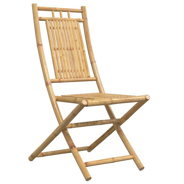 vidaXL Folding Garden Chairs 8 pcs 46x66x99 cm Bamboo