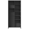 vidaXL Highboard Black 80x35x180 cm Engineered Wood