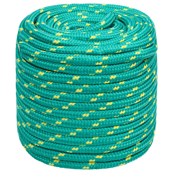 vidaXL Boat Rope Green 16 mm 250 m Polypropylene