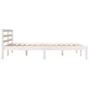 vidaXL Bed Frame without Mattress 135x190cm White Double