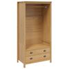 vidaXL Wardrobe Honey Brown 84 x 50 x 170 cm Solid Pine Wood