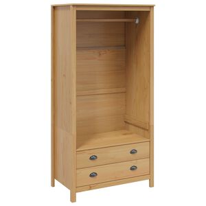 vidaXL Wardrobe Honey Brown 84 x 50 x 170 cm Solid Pine Wood